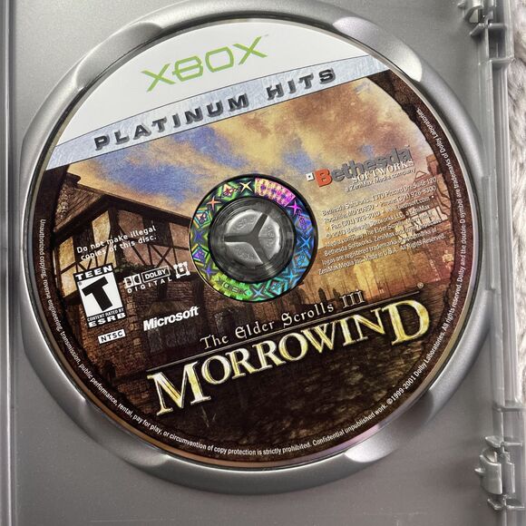 Elder Scrolls III: Morrowind (Microsoft Xbox, 2002) Disc Case Manual Inserts - Picture 6 of 14
